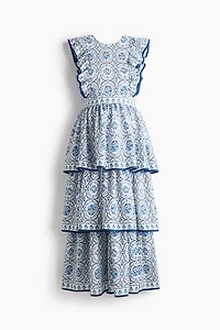 Robe d'allaitement MAMA volantée