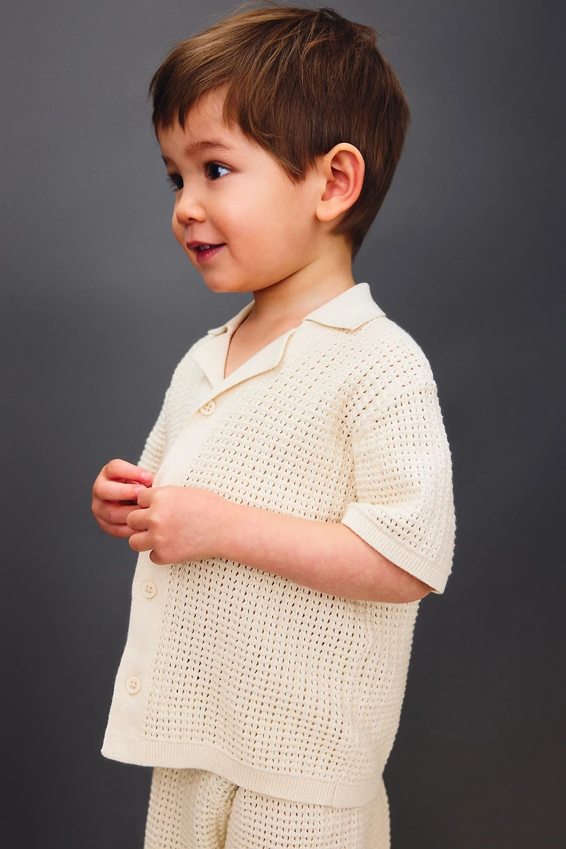 2-piece Pointelle-Knit Cotton Set