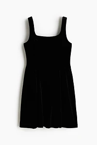 Sleeveless Velour Dress