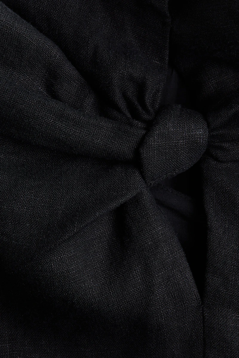 Halterneck Linen Dress