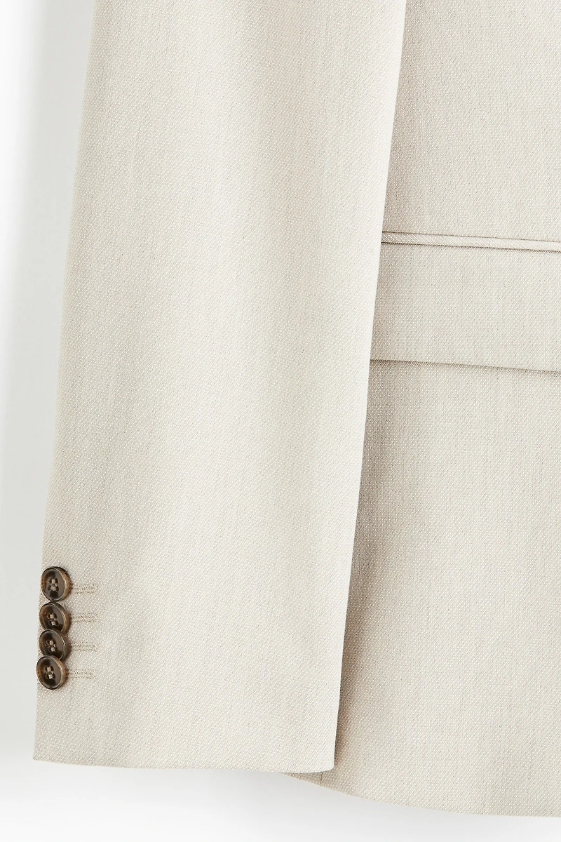 Slim-Fit Single-Breasted Jacket