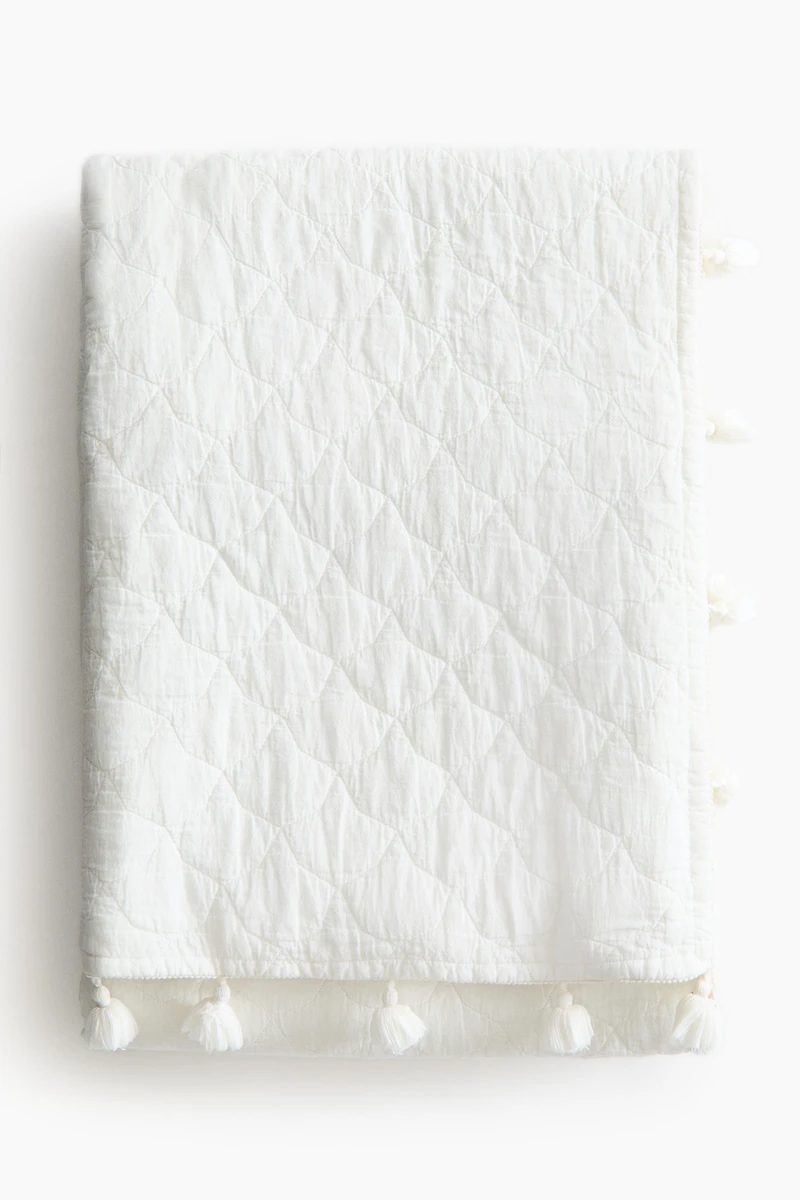 Jeté de lit matelassé en coton