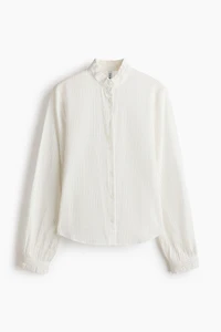 Ruffle-Collar Blouse