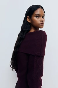 Off-the-Shoulder Sweater