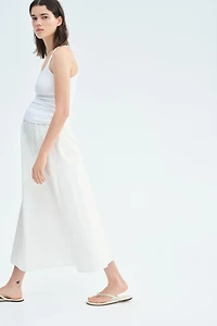 MAMA Eyelet-Embroidered Skirt