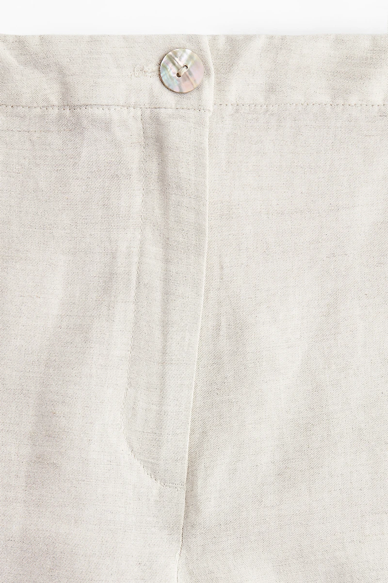 Pantalon en lin mélangé