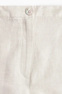Pantalon en lin mélangé