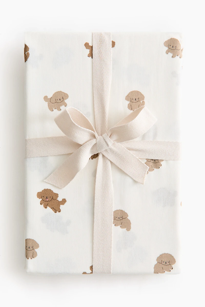 Patterned Crib Duvet Cover Set