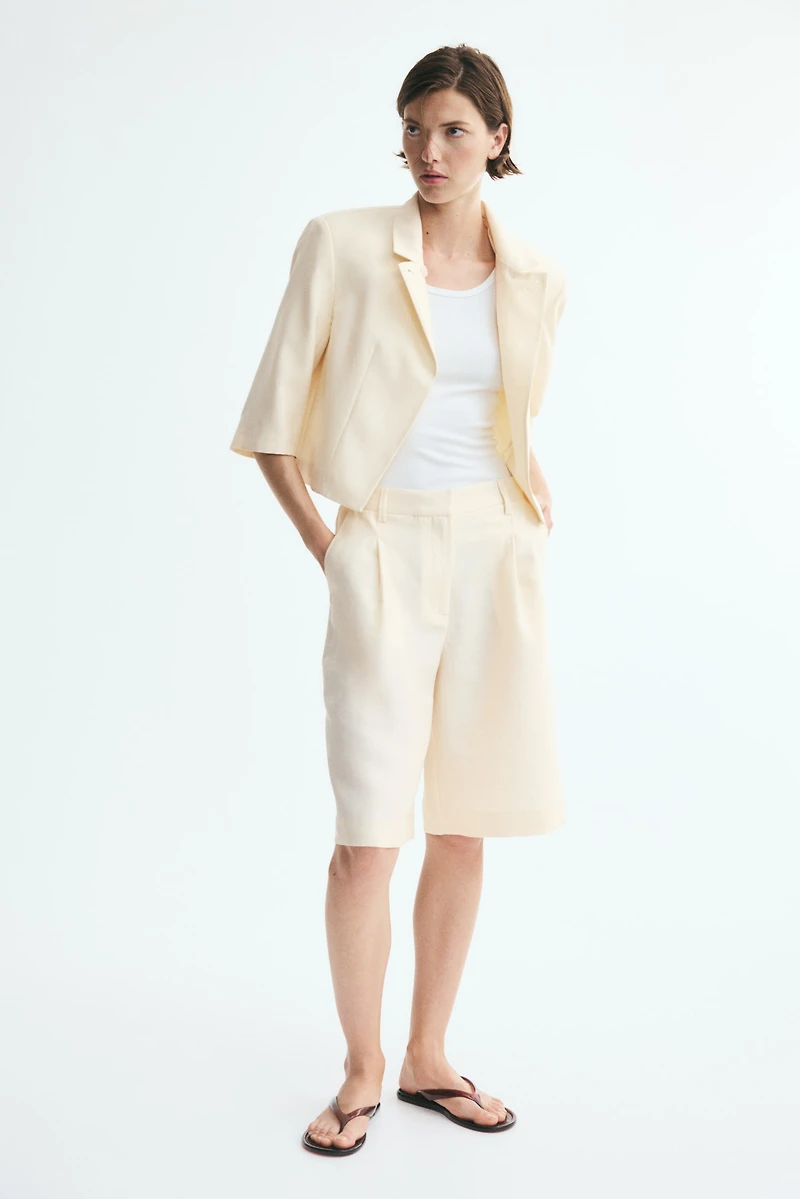 Lyocell-Blend Bermuda Shorts