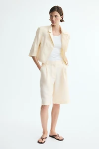 Lyocell-Blend Bermuda Shorts