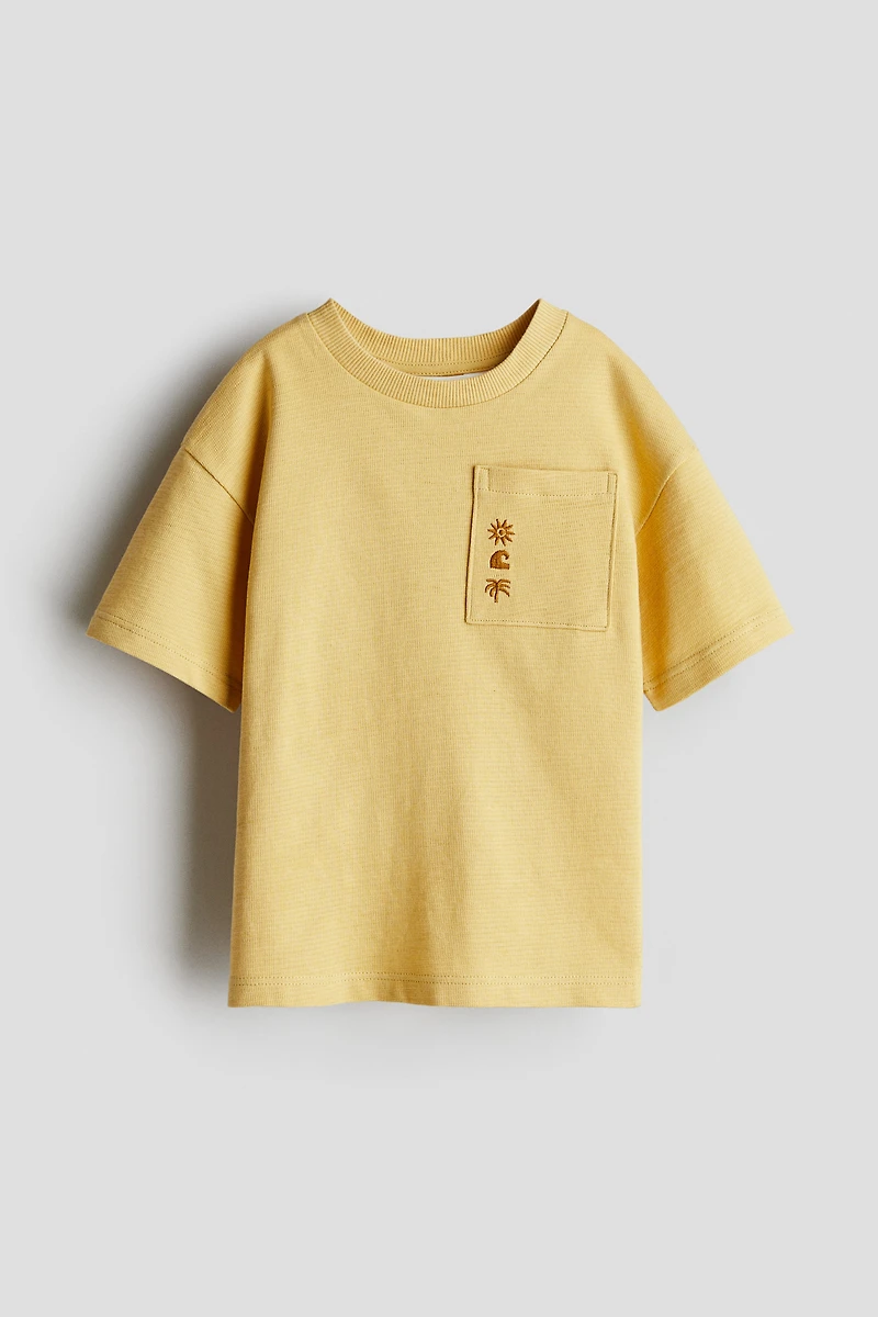 Embroidered-Detail Cotton T-Shirt