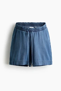 MAMA Short à cordon en denim