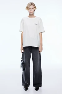 T-shirt carré imprimé