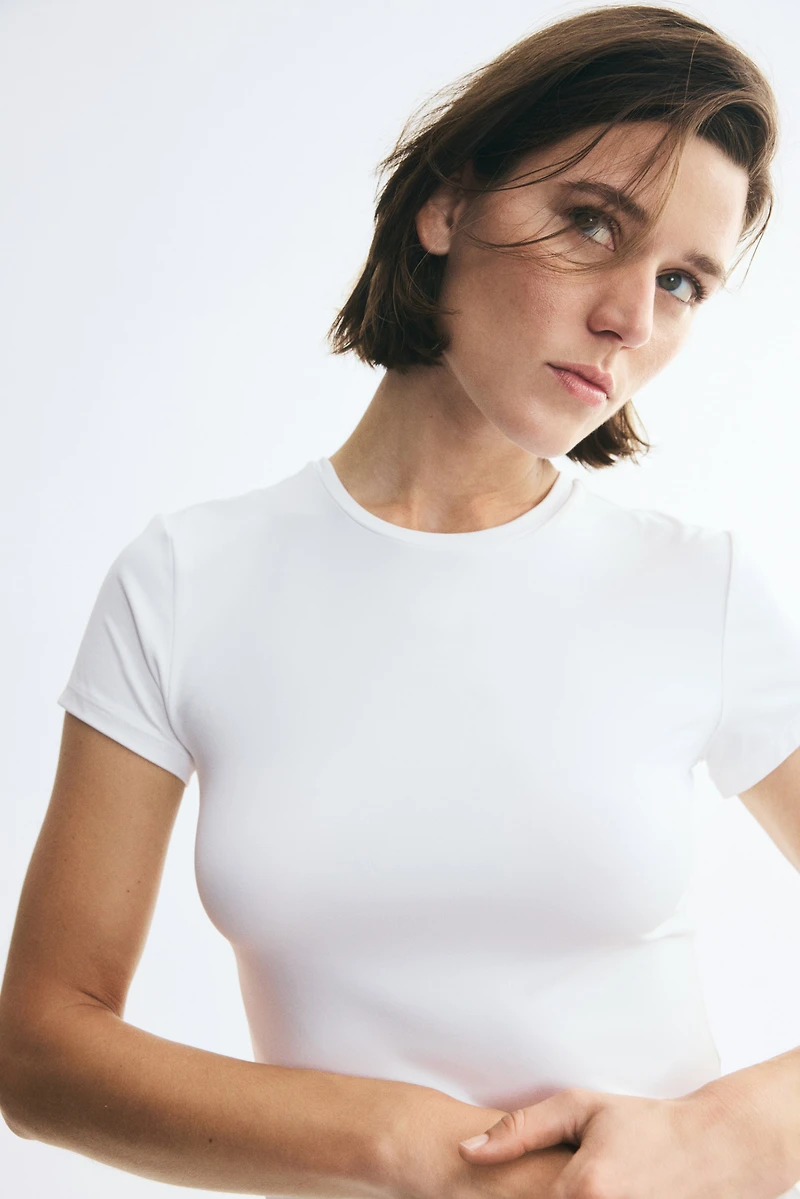 Fitted Microfiber T-shirt