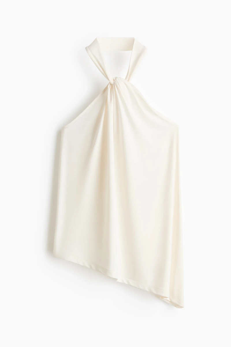 Draped Halterneck Top