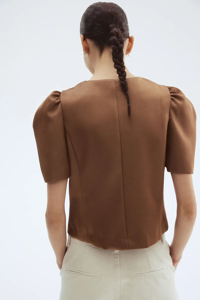 Puff-Sleeved Blouse