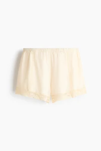 Short brodé en viscose mélangée