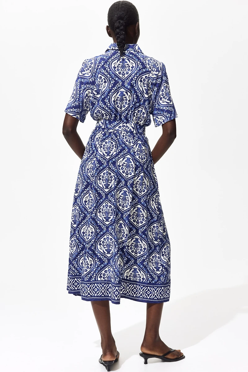 Tie-belt Shirt Dress