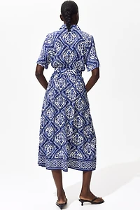 Tie-belt Shirt Dress