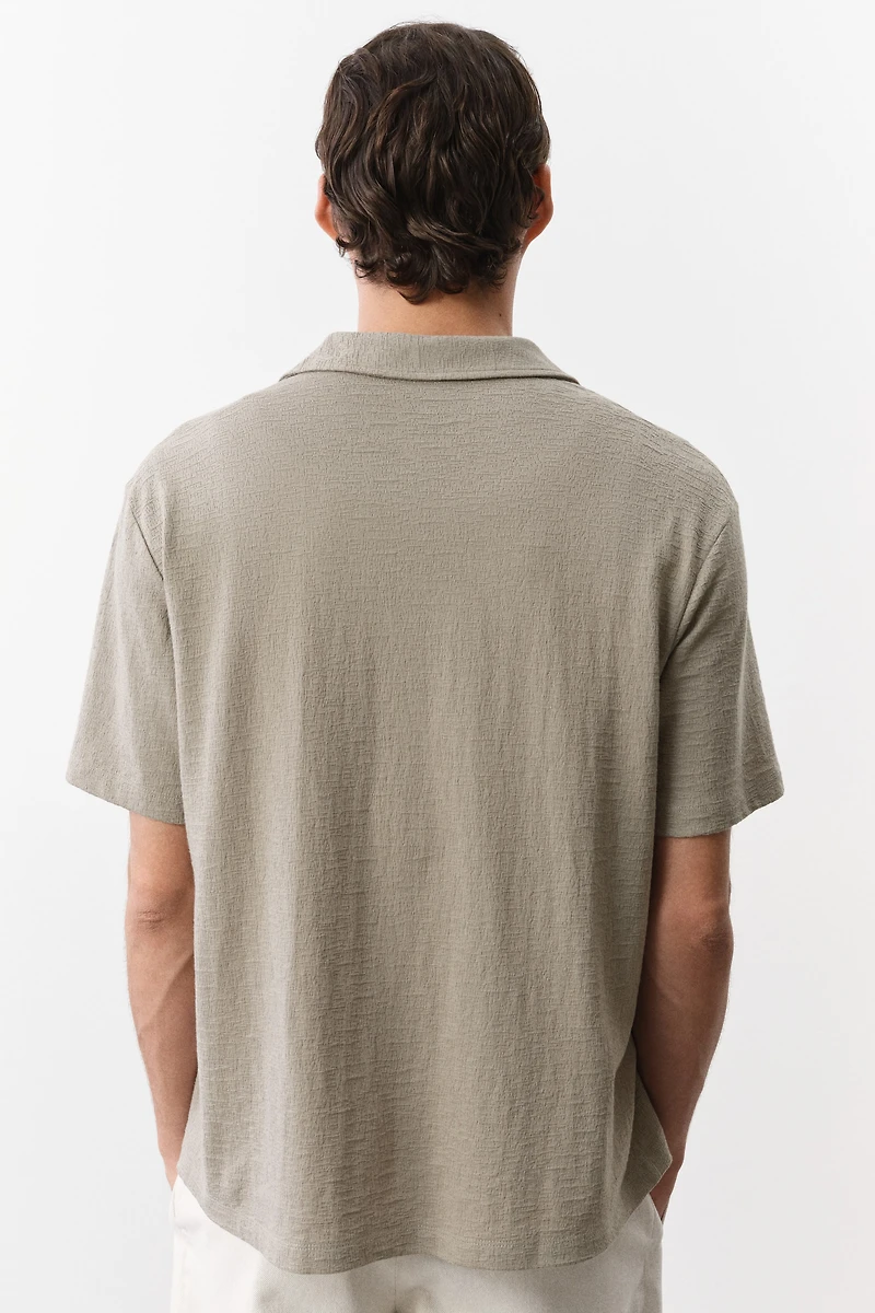 Regular-Fit Jersey Resort Shirt