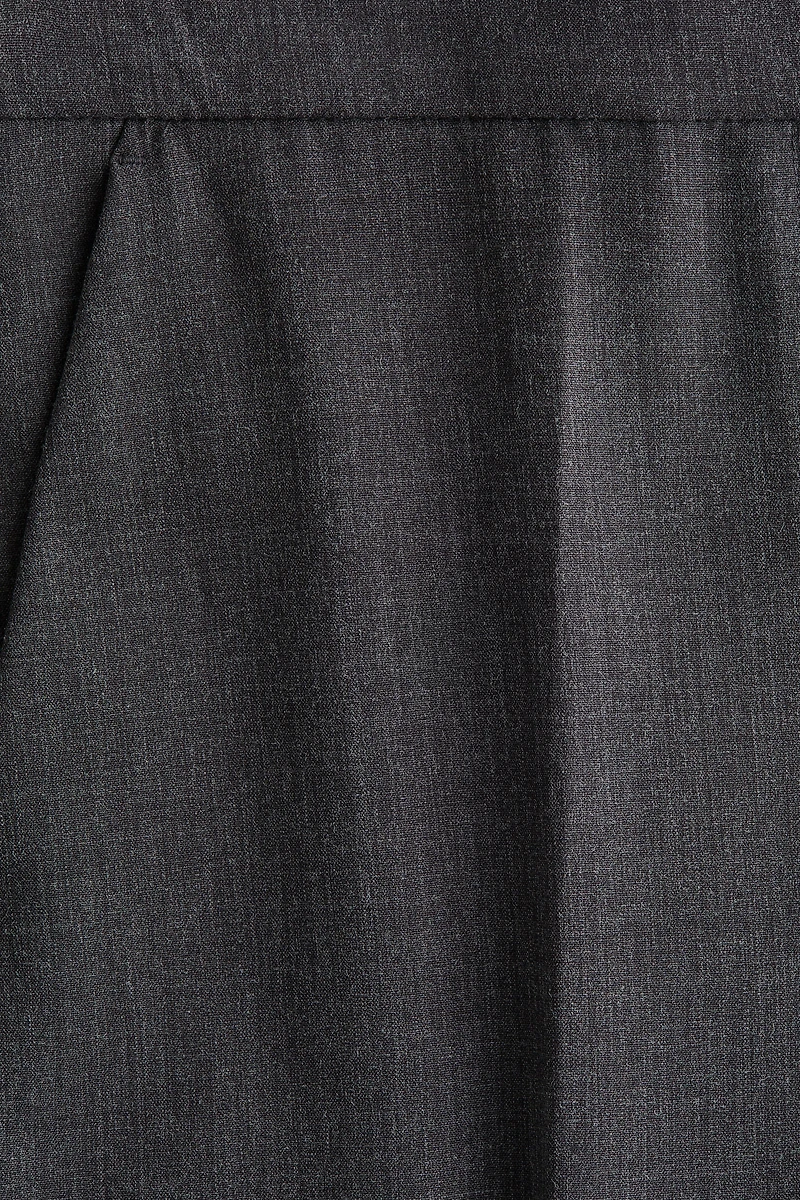 Straight-Leg Creased Pants