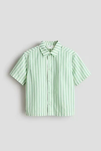 Short-Sleeved Cotton Shirt
