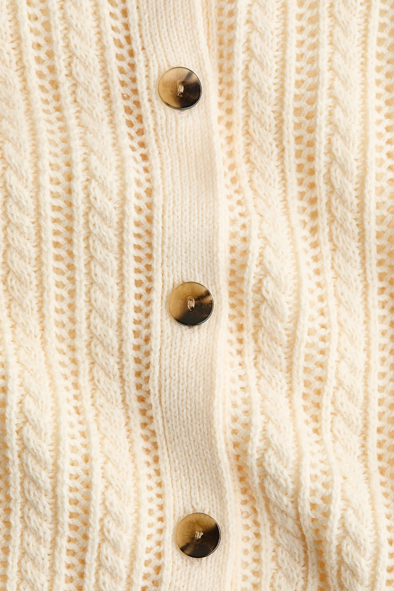 Chandail en tricot pointelle