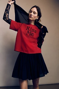 Embroidered-Detail T-Shirt