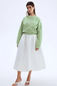 Sweatshirt with Text Motif