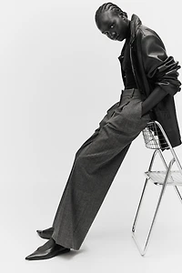 Wide-Leg Dress Pants