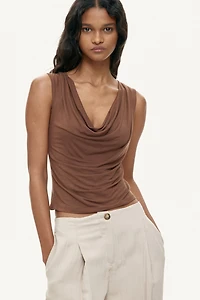 Haut en jersey avec encolure bénitier