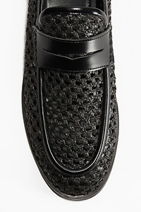 Mesh-Look Loafers