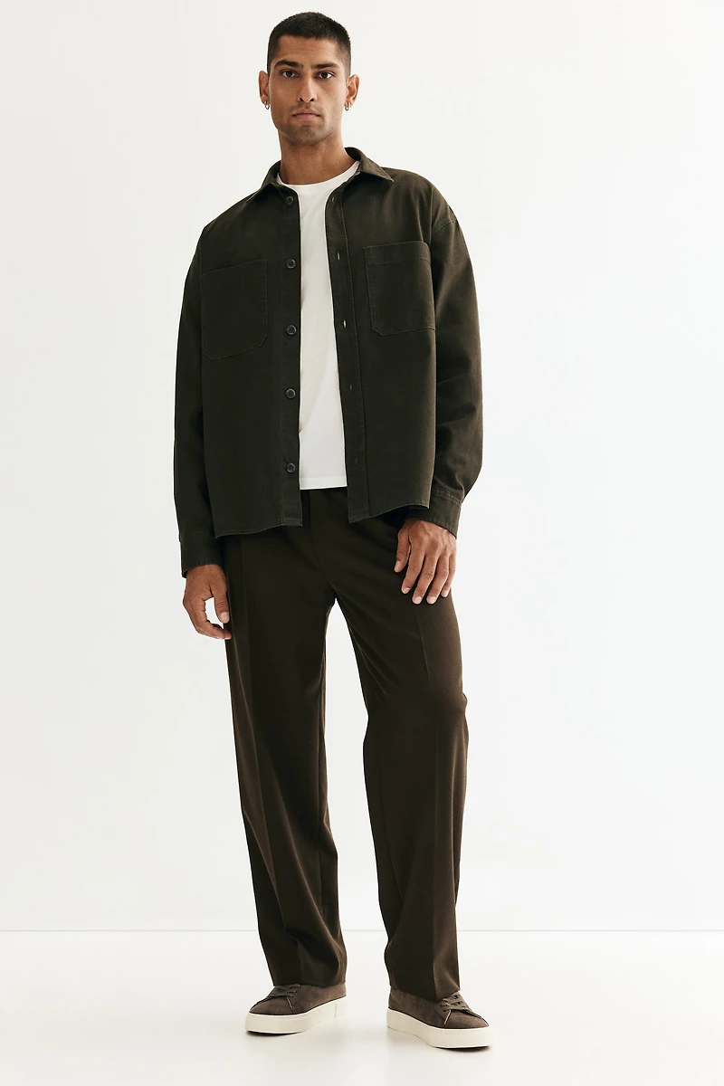 Relaxed-Fit Twill Overshirt