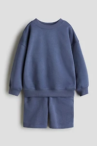 2-Piece Sweatshirt and Shorts Set