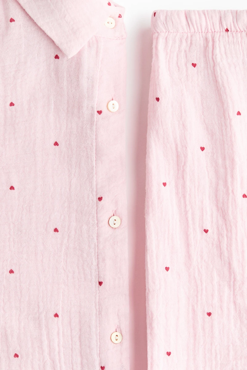 Pajama Shirt and Shorts