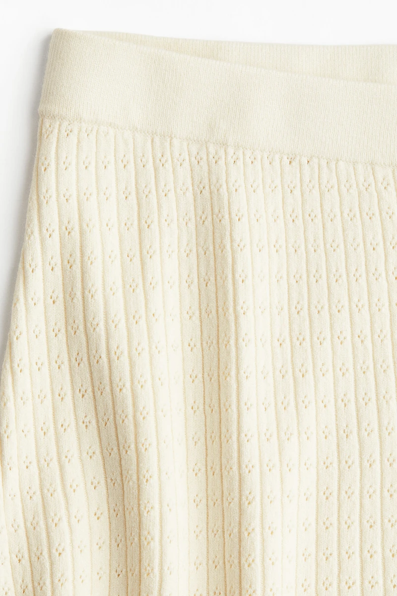 Pointelle-Knit Shorts