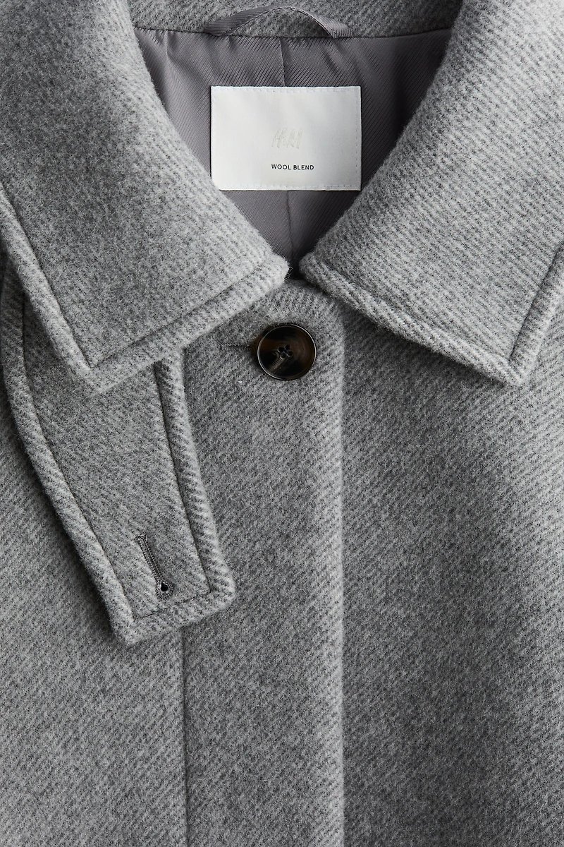 Oversized Wool-Blend Coat