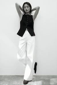 Wide-Leg Ultra High Jeans