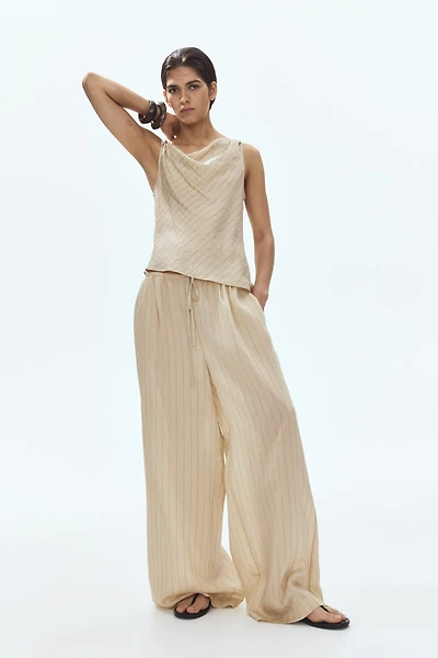 Pantalon droit à cordon