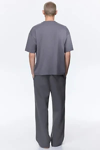 Pantalon en molleton ample
