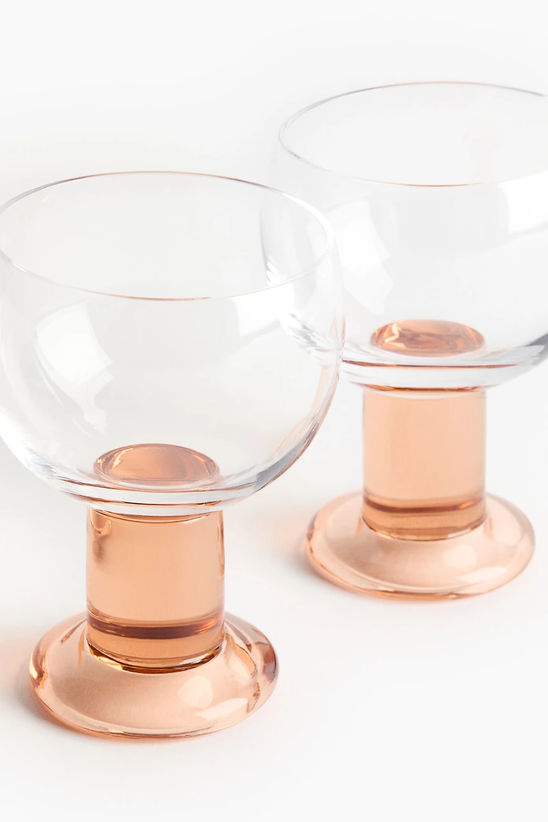 2-Pack Mouth-Blown Wine Goblets