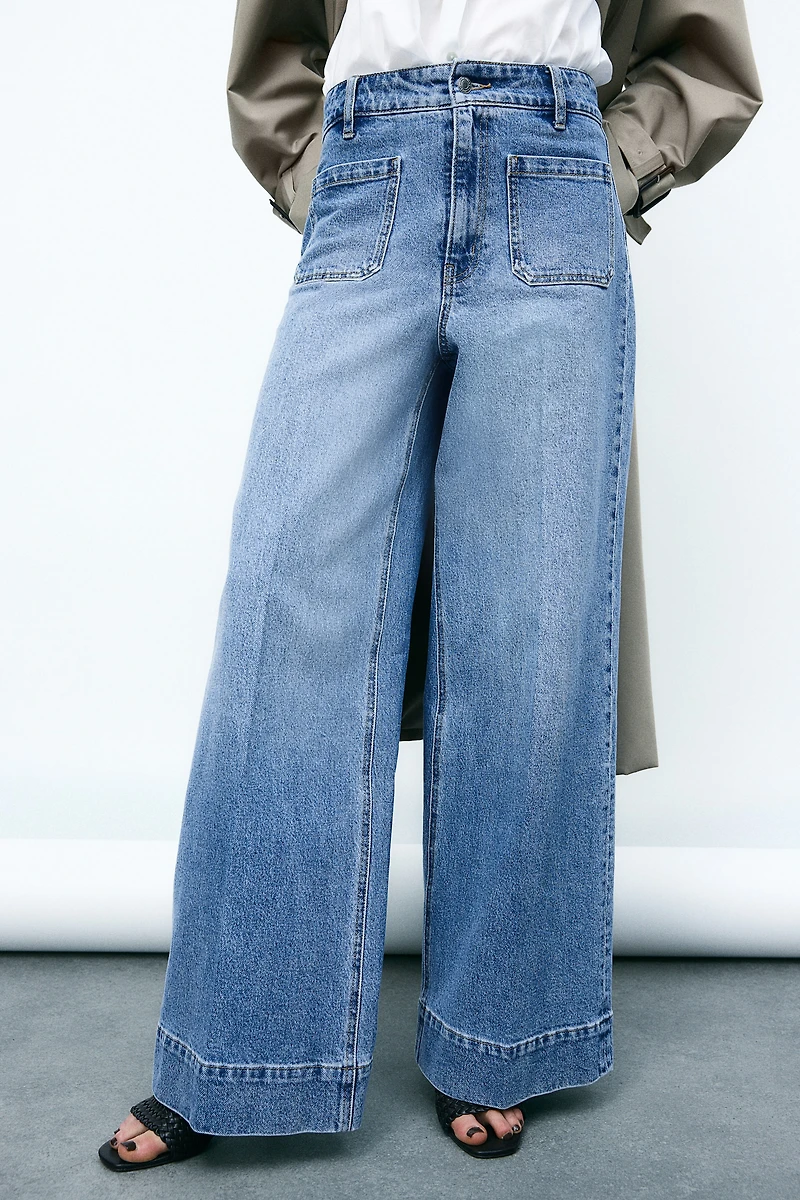 Wide High Jeans