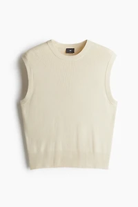 Slim Fit Glittery Sweater Vest