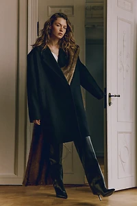 Oversized Wool-Blend Coat