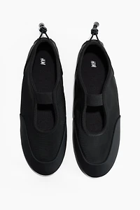 Drawstring-Detail Flats