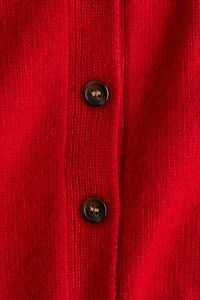Short-Sleeved Cardigan with Collar