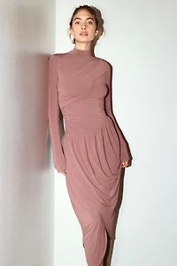 Draped Jersey Dress