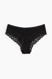 Lot de 3 culottes Hipster avec dentelle
