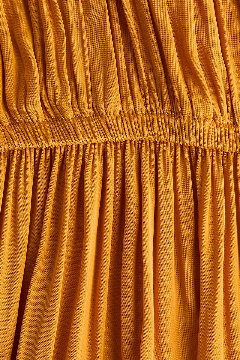 Draped Tie-Detail Dress