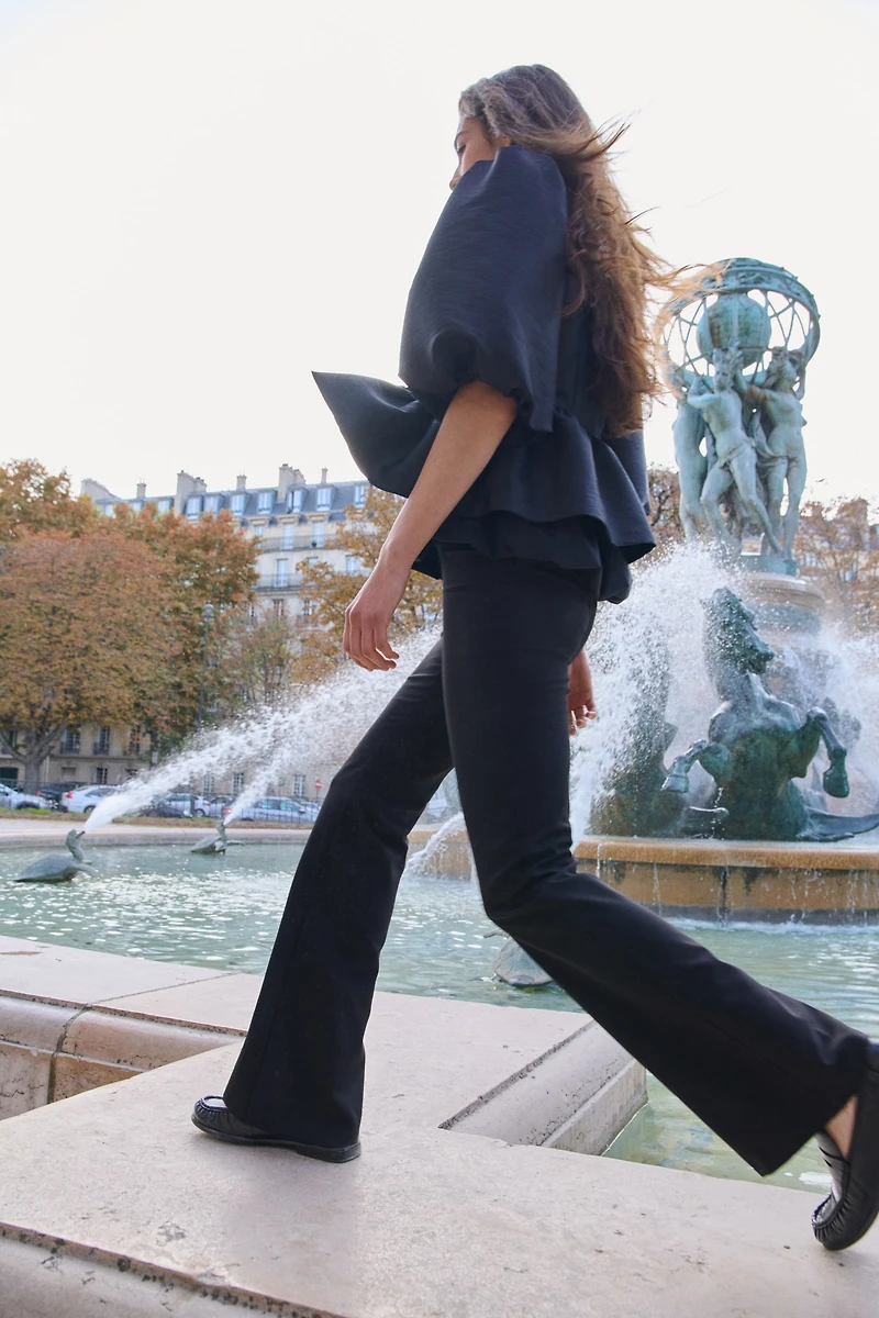 Pantalon sur mesure évasé